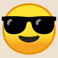 Toemoji icon - cool emoji